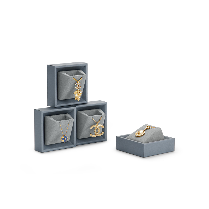 Fanxi Hot Sale For Luxury Ring Necklace Earrings Jewelry Display For Metal Microfiber Shop Window Jewelry Display Set
