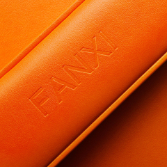 Fanxi New Arrival High-end Jewelry Packaging Box Ring Necklace Jewelry Box Young Orange Pu Leather Custom Jewelry Box