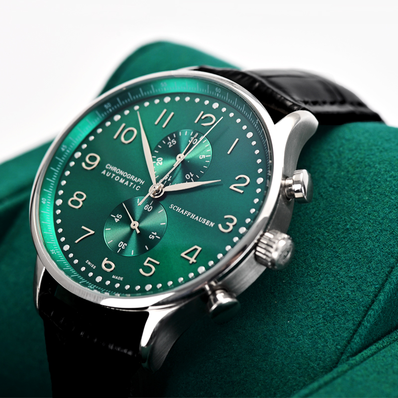 Fanxi Hot Sale New Arrival Green Microfiber Metal Watch Display Cabinet For Watches Jewelry Display Stand With Custom Logo