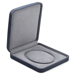 FANXI Classic Big Necklace Box High End PU Leather Jewellry Display Box With Custom Logo