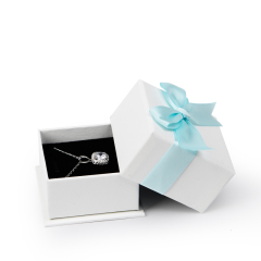 FANXI New Product White Jewellery Box Ring Necklace Pendant Display For Christmas Custom Logo Gift Boxes Cardboard Paper Box