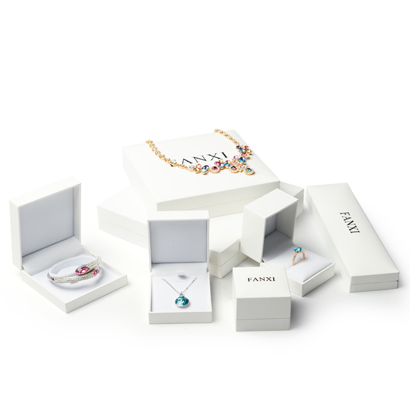 FANXI wholesale Custom Jewelry Box White New Arrival Ring Necklace Pendant Jewelry Packaging Box Fancy Paper Jewelry Box