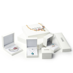 FANXI wholesale Custom Jewelry Box White New Arrival Ring Necklace Pendant Jewelry Packaging Box Fancy Paper Jewelry Box