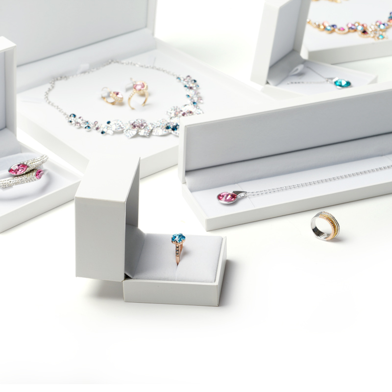 FANXI wholesale Custom Jewelry Box White New Arrival Ring Necklace Pendant Jewelry Packaging Box Fancy Paper Jewelry Box