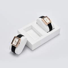 FANXI Newest Arrival White Mirco fiber Materials Jewelry Display Luxury Watch Stand for Women