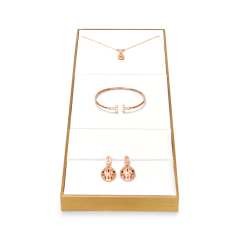 FANXI Newest Arrival High End PU Leather Modern Luxury Jewelry Display Set for Jewellery Counter