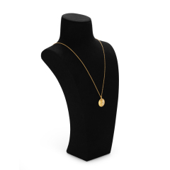 FANXI Custom Wholesale Ring Earrings Necklace Watch Display Stand Black Microfiber Gold Metal Jewelry Window Display Set