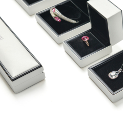 FANXI New Arrival White Black Jewellery Gift Boxes With Velvet Insert For Ring Necklace Bracelet Packaging Custom Jewelry Box