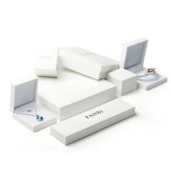 FANXI wholesale Custom Jewelry Box White New Arrival Ring Necklace Pendant Jewelry Packaging Box Fancy Paper Jewelry Box