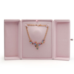FANXI New style Wholesale Elegant Pink Stamping jewelry box bracelets ring earring gift boxes jewelry box packaging