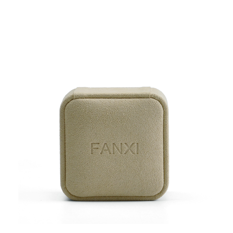 FANXI wholesale custom logo high-end jewelry packing boxes with microfiber for ring earring bangle necklace jewelry box