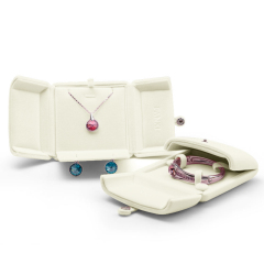 FANXI New style Wholesale Elegant Pink Stamping jewelry box bracelets ring earring gift boxes jewelry box packaging