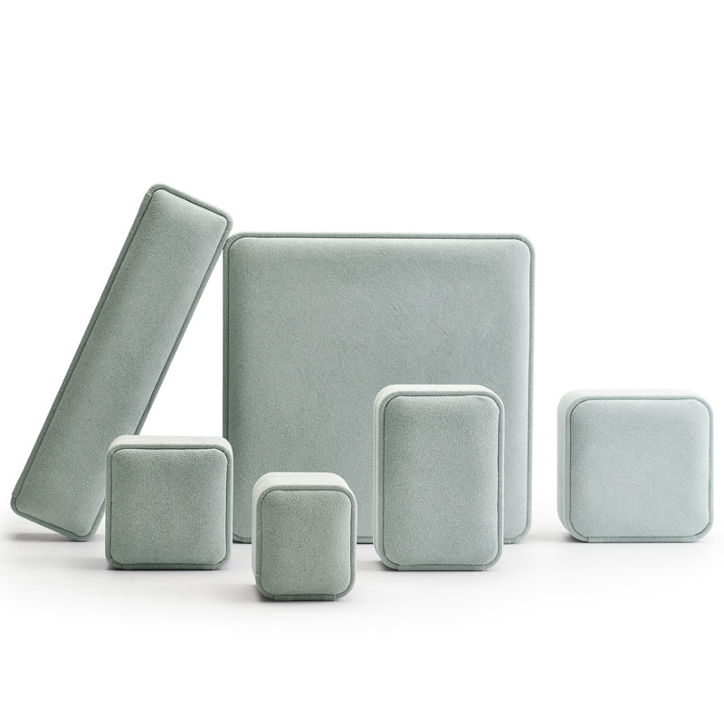 FANXI Wholesale Luxury Microfiber Custom Color And Custom Logo Jewelry Packing Wedding Ring Box