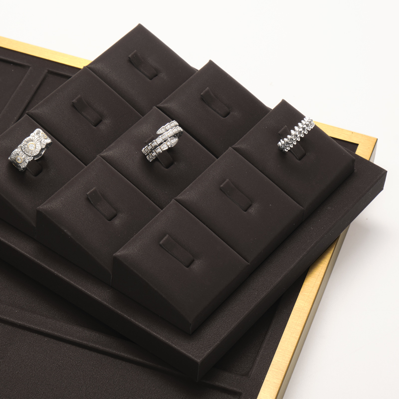 FANXI Jewelry Display Set For Bracelet Necklace Ring Exhibitor Organizer Holder Custom Leather Jewelry Display