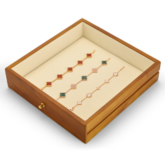 Fanxi New Arrival High Quality Wood Box Luxury Wooden Ring Box Walnut Microfiber Jewelry Boxes Hold The Jewellery