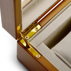 Fanxi Factory Custom Wood Case Microfiber Glass Lid Jewelry Display Watch Case For Shop Showcase Jewellery Packaging Case