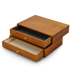 Fanxi New Arrival Actual Real Wooden Microfiber Gift Jewelry Box For Ring Pendant Necklace Bracelet Package