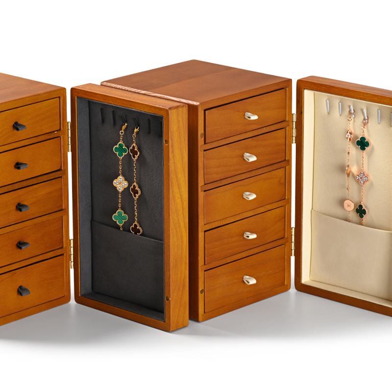 Fanxi China New Arrivals Wooden Jewelry Box Luxury Jewellery Organizer Case Packaging Ring Necklace Bracelet Boxes With Logo