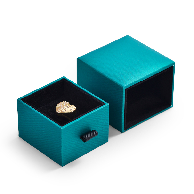 FANXI China Manufacturer Fancy Leatherette Paper Gift Drawer Packaging Boxes Exhibitor Plastic Jewelry Box