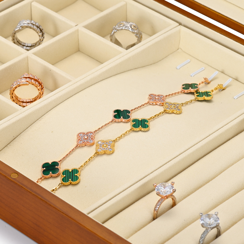 Fanxi China Custom Wooden Microfiber Jewelry Box Ring Earrings Bangle Necklace Packaging Box Jewelry Storage Case