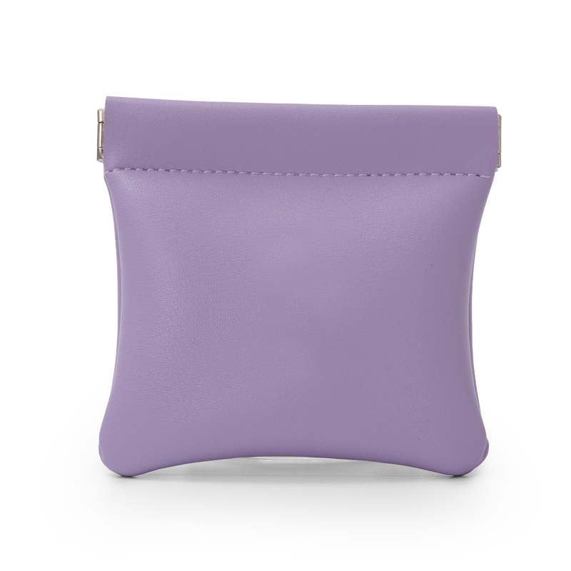 Fanxi Custom Cute Light Purple PU Leather Jewelry Pouch For Makeup Ring Earring Pendant Package Jewelry Coin Pouch