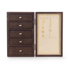 Fanxi China New Arrival Wooden Jewelry Storage Box For Ring Necklace Pendant Bracelet Storage Jewelry Cases
