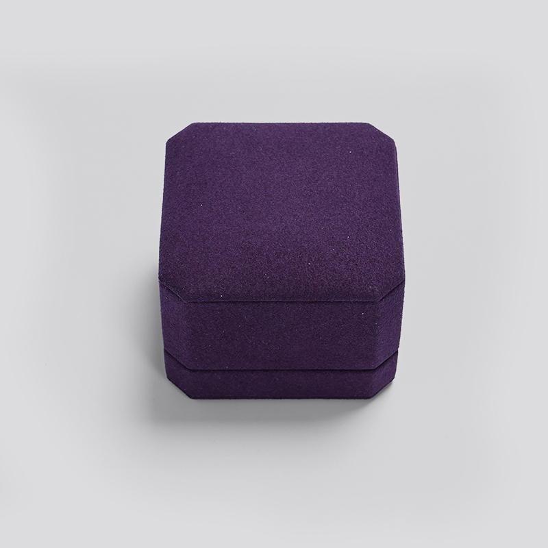 Fanxi Hot Sale Mysterious Purple Octagonal Custom Jewelry Packaging Box For Pendant Jewelry Gift Package Box With Customized Logo