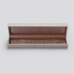 FANXI Wholesale Custom Logo Khaki Microfiber Packaging Box Bracelet Gift Jewellery Box