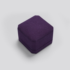 Fanxi Hot Sale Mysterious Purple Octagonal Custom Jewelry Packaging Box For Pendant Jewelry Gift Package Box With Customized Logo