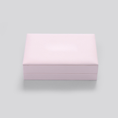 FANXI Fashion Pink Jewelry Display Fullset Box For Ring Diamond Necklace With PU Leather and Custom Logo