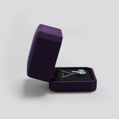 Fanxi Hot Sale Mysterious Purple Octagonal Custom Jewelry Packaging Box For Pendant Jewelry Gift Package Box With Customized Logo