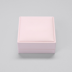 FANXI Cute Pink Pu Leather Jewelry Storage Box For Bracelet Gift Hold Boxes With Custom Logo Outer Box