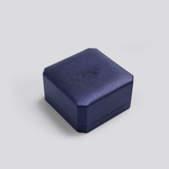 FANXI New Hot Blue PU Leather Bracelet Box Jewellery Packaging Box With LED Light Jewelry Gift set Packing Boxes
