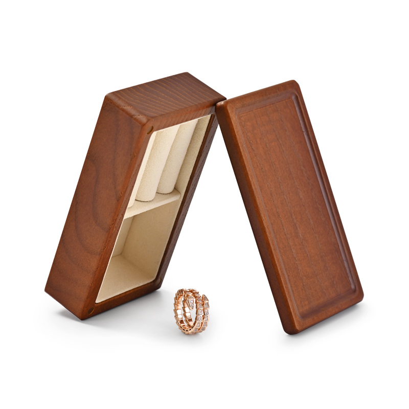 FANXI Wholesale Custom Solid Wooden Jewelry Box with Lid Jewelry Organizer Jewellery Case