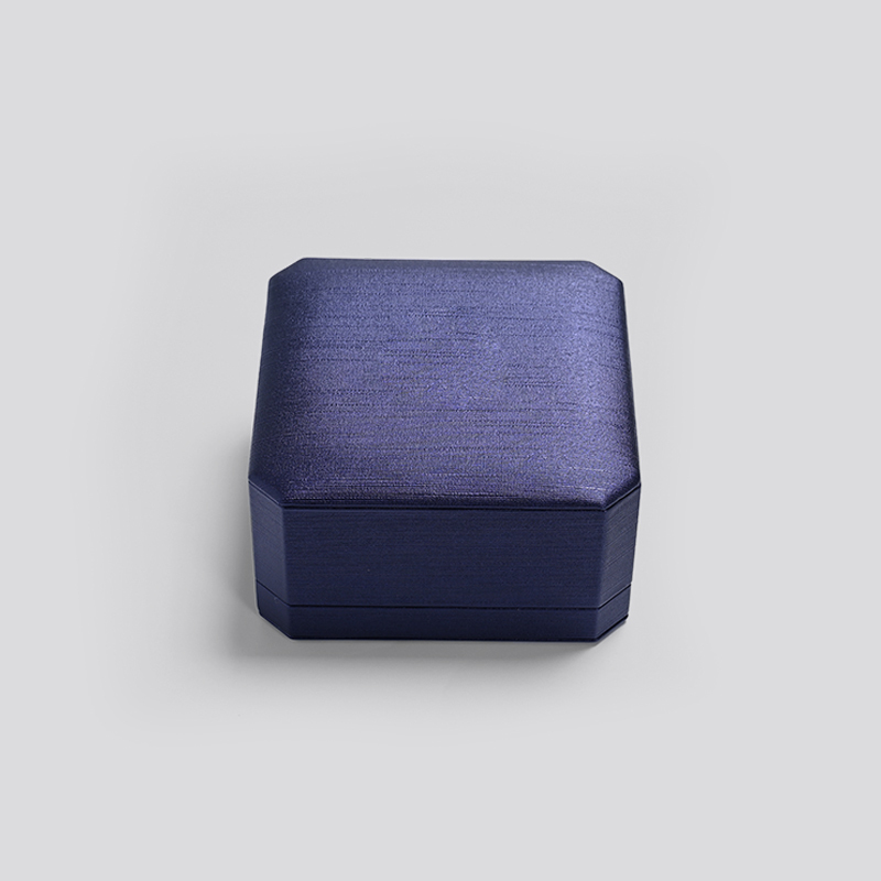 FANXI New Hot Blue PU Leather Bracelet Box Jewellery Packaging Box With LED Light Jewelry Gift set Packing Boxes
