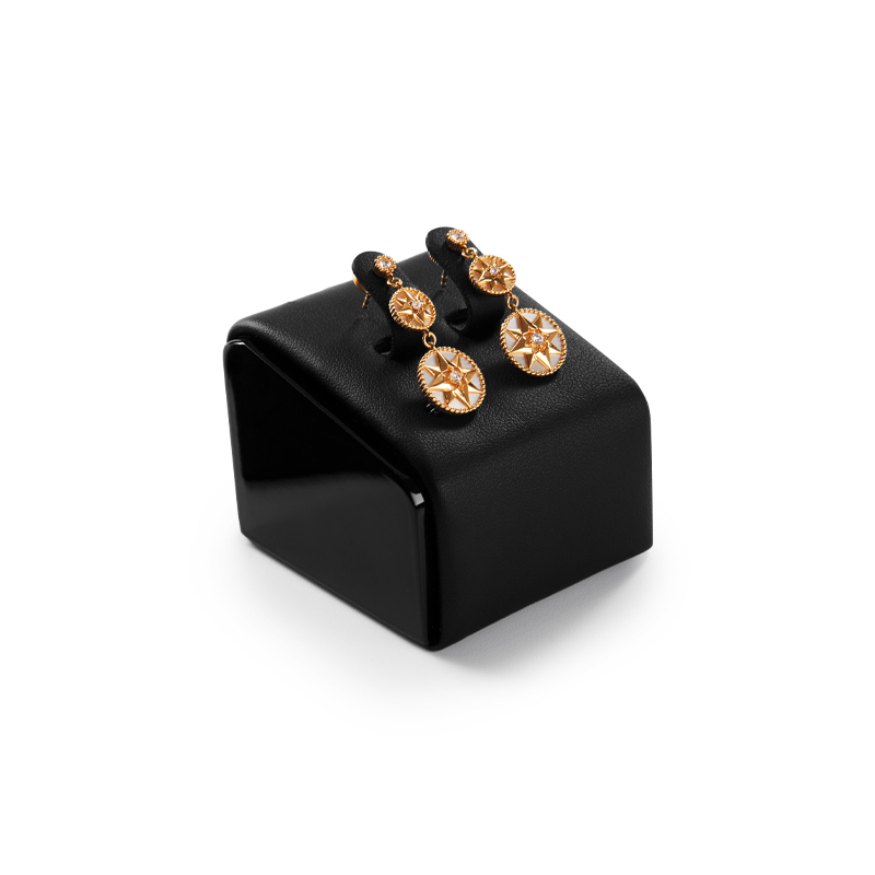 Fanxi Wholesale Jewelry Display Solid Wood Jewelry Display Sets Leather Jewelry Display Stand For Ring Earring Pendant Bangle