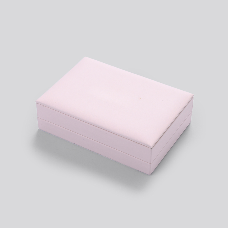 FANXI Fashion Pink Jewelry Display Fullset Box For Ring Diamond Necklace With PU Leather and Custom Logo