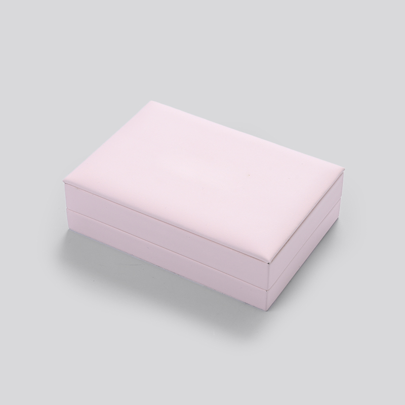 FANXI Fashion Pink Jewelry Display Fullset Box For Ring Diamond Necklace With PU Leather and Custom Logo