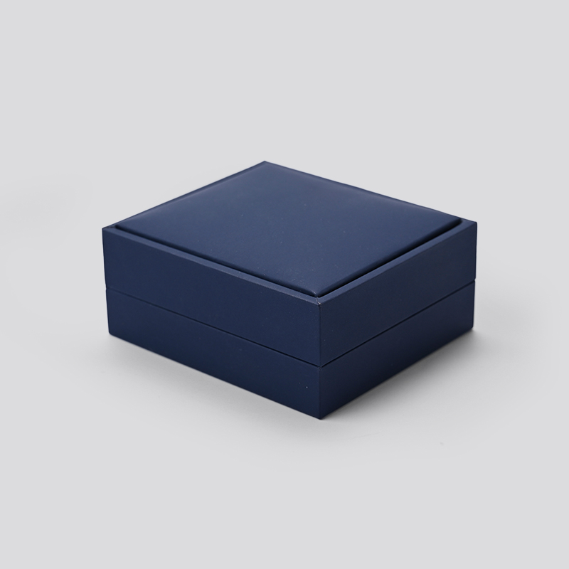 FANXI Luxury Fashion Ring Earring Package Box Blue PU leather Gift Jewelry Box Jewellery Box Package