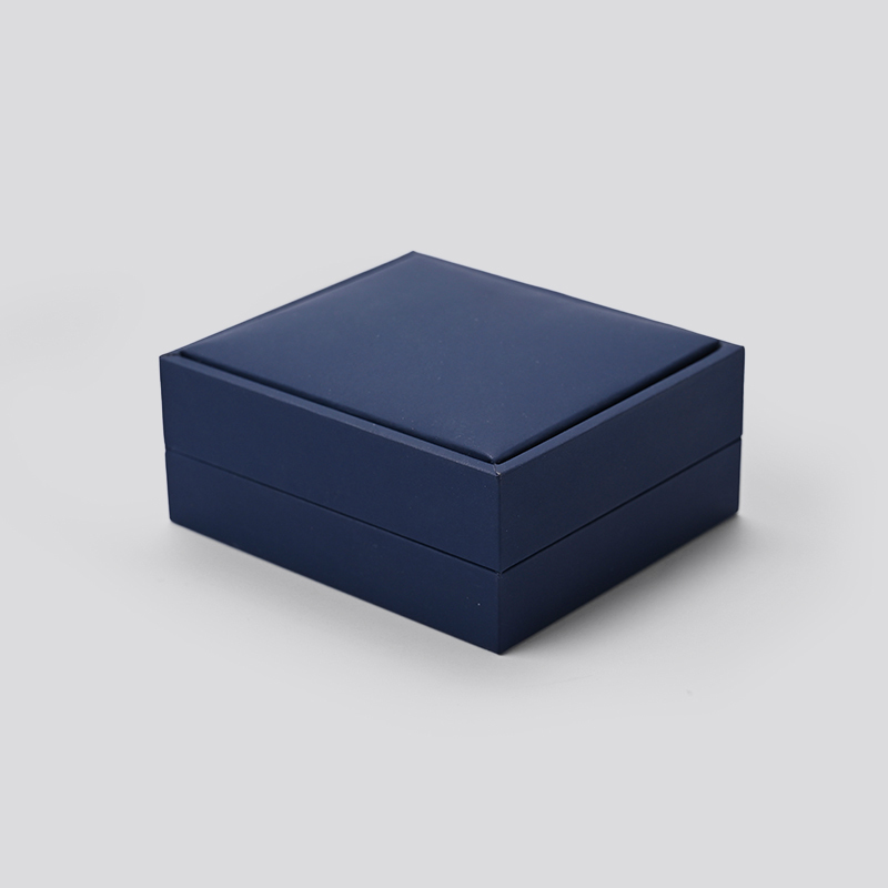 FANXI Luxury Fashion Ring Earring Package Box Blue PU leather Gift Jewelry Box Jewellery Box Package