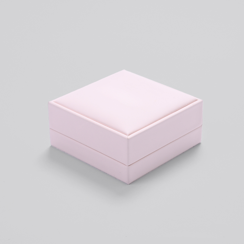 FANXI Cute Pink Pu Leather Jewelry Storage Box For Bracelet Gift Hold Boxes With Custom Logo Outer Box