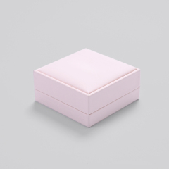 FANXI Cute Pink Pu Leather Jewelry Storage Box For Bracelet Gift Hold Boxes With Custom Logo Outer Box