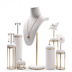 Fanxi Factory Jewelry Metal Rack Display Set Handmade Jewelry Mannequin Jewelry Display Stand For Necklace Earring Ring Display