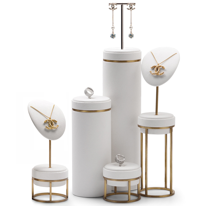 Fanxi Factory Jewelry Metal Rack Display Set Handmade Jewelry Mannequin Jewelry Display Stand For Necklace Earring Ring Display