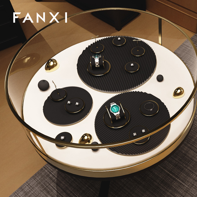 Fanxi Newest Jewelry Display Stand For Ring Earring Pendant Necklace Shop Display Showcase