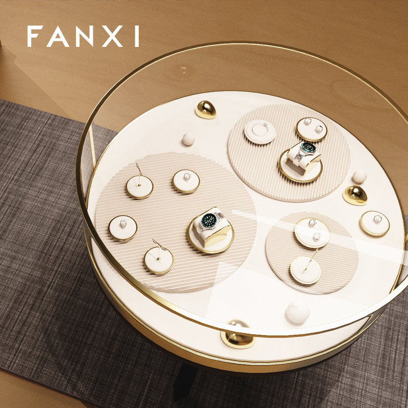 Fanxi Newest Jewelry Display Stand For Ring Earring Pendant Necklace Shop Display Showcase