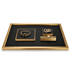 FANXI Jewelry Display Set For Bracelet Necklace Ring Exhibitor Organizer Holder Custom Leather Jewelry Display