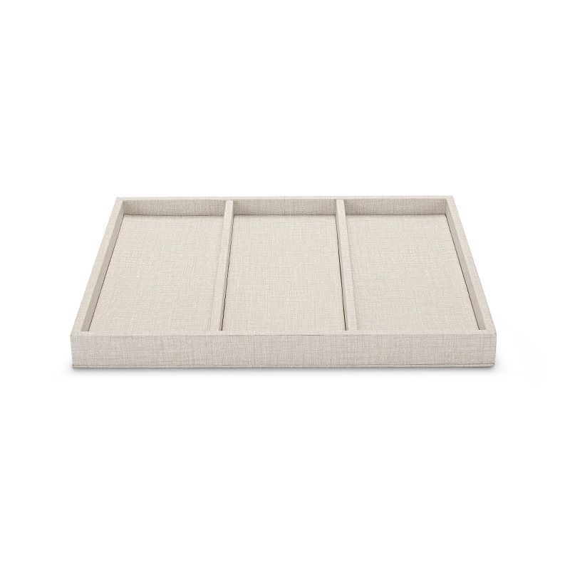 Fanxi New Product Customized Design Jewelry Pu Leather Display Tray Gold Rings Necklaces Holder Plated Jewelry