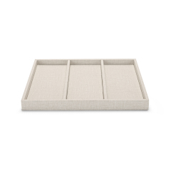 Fanxi New Product Customized Design Jewelry Pu Leather Display Tray Gold Rings Necklaces Holder Plated Jewelry