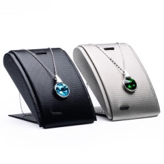 Fanxi China Custom Fashion MDF PU Leather Ring Pendant Holders Jewelry Display Stand for Jewellry Store